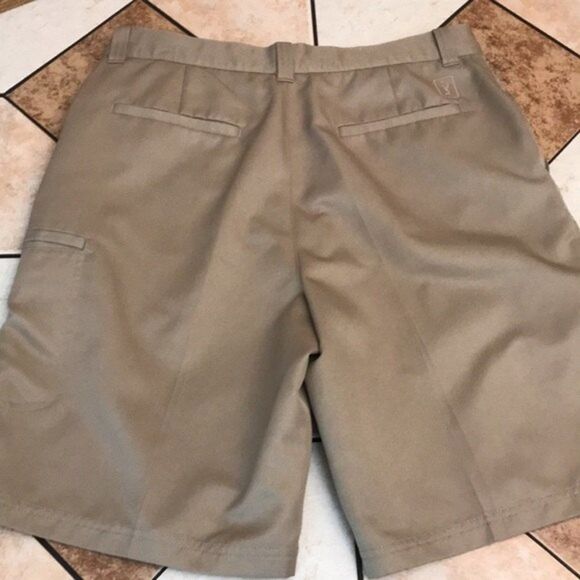 pga tour mens khaki golf performance shorts size 32 - Picture 5 of 7
